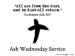 Ash Wednesday